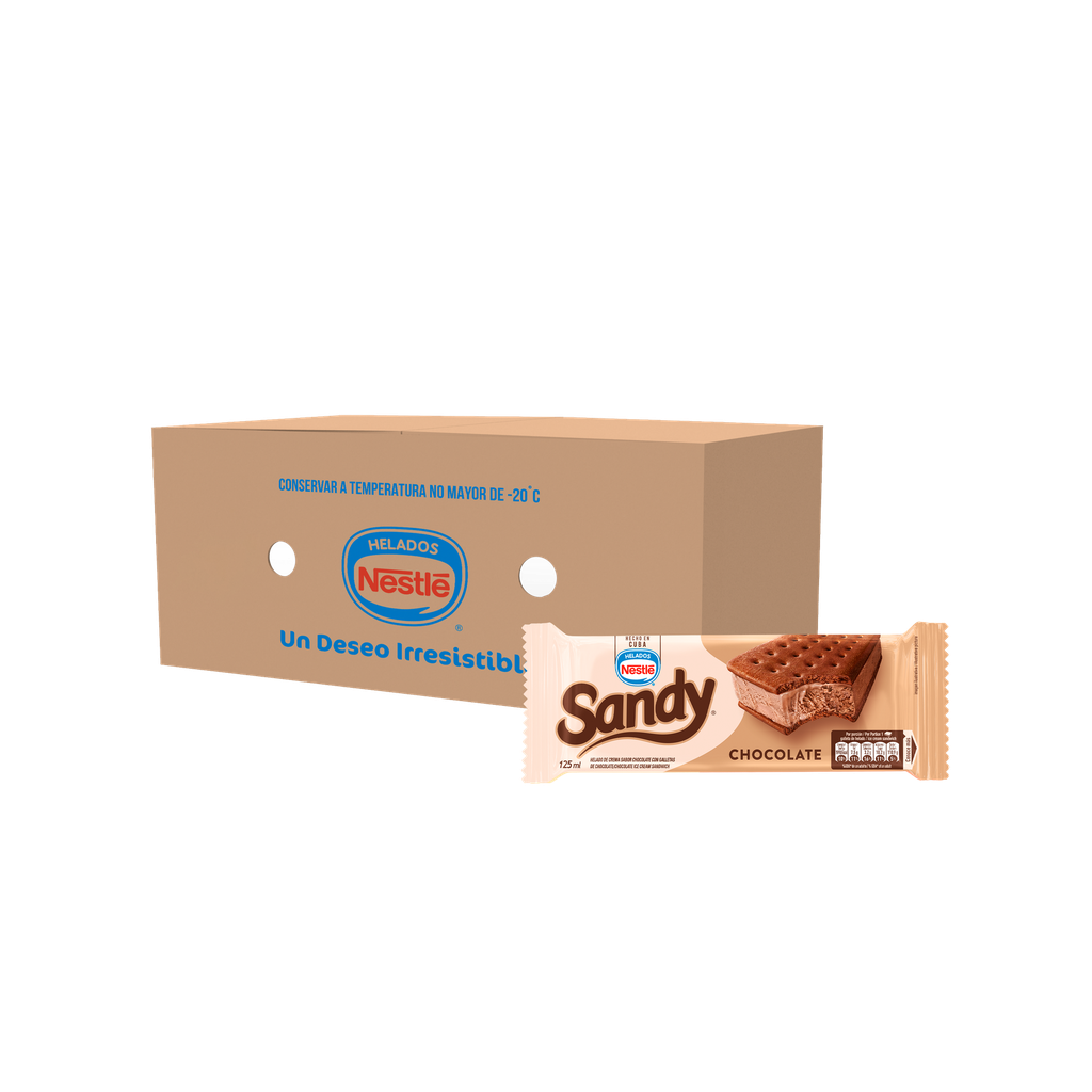 Sandy ice cream sandwich, Chocolate