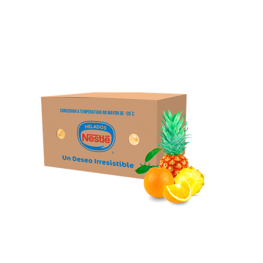 [08 524] Orange Pineapple flavor ice cream tub , 5 liters