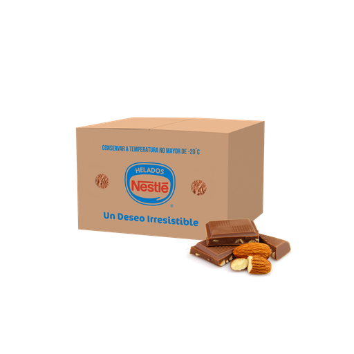[08 408] Chocolate Almond Flavored Ice Cream Tub, 4 liters